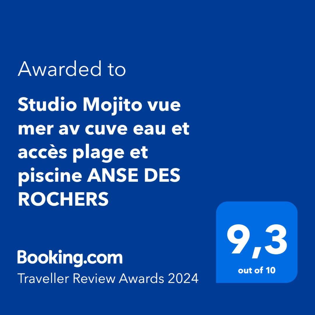 Studio Mojito Vue Mer,Piscine Avec Cuve Eau Et Acces Plage Et Piscine Anse Des Rochers Saint-Francois  Eksteriør bilde